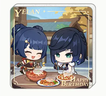 GI Heartfelt Wishes Series Acrylic Fridge Magnet - Yelan (Chinese Version)