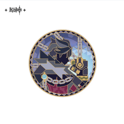 GI Iridescent Invitation Series Rotatable Metal Badge - Wriothesley