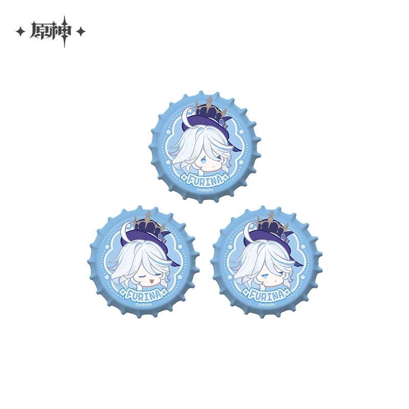Fragrant Fantasia Series ¨C Chibi Bottle Cap Badge Set-Furina