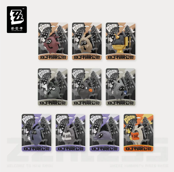 ZZZ Bangboo's Work Diary Series: Mini Figurine Keychain Blind Boxes 9 Designs