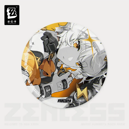 ZZZ Cinema Series: Reflective Badge - Silver Soldier Anby