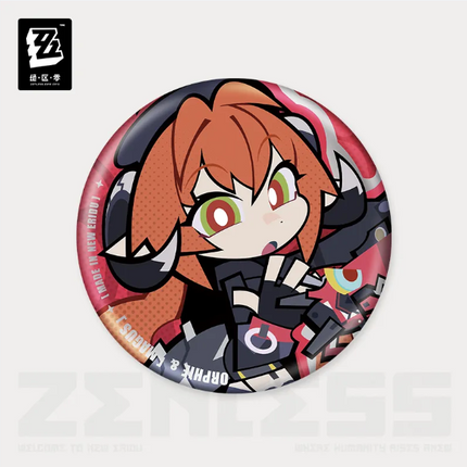 ZZZ Ridu Series Tinplate Badge - Orphie & Magus