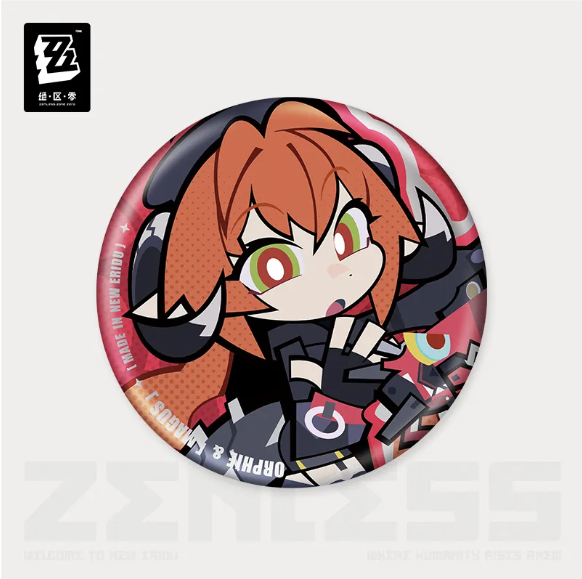 ZZZ Ridu Series Tinplate Badge - Orphie & Magus