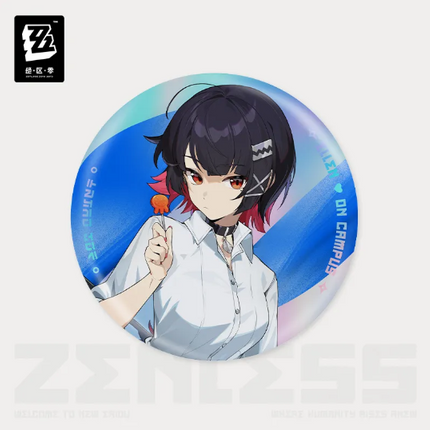ZZZ Ridu Fashion Series - Tinplate Badge: Ellen - On Campus