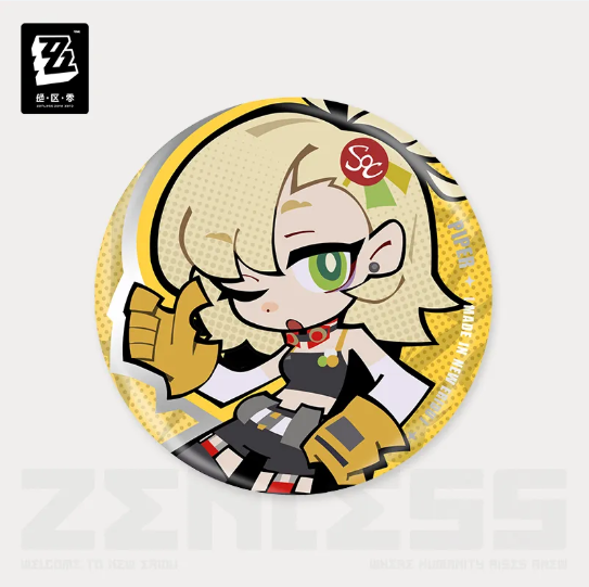ZZZ Ridu Series Tinplate Badge - Piper