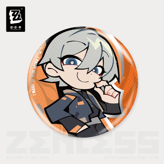 ZZZ Ridu Series Tinplate Badge - Wise