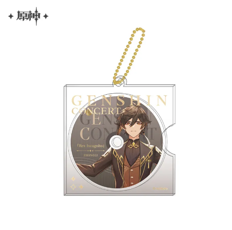 GI Genshin Concert 2023 Melodies Of An Endless Journey: Character CD-Style Keychain Charms-Zhongli