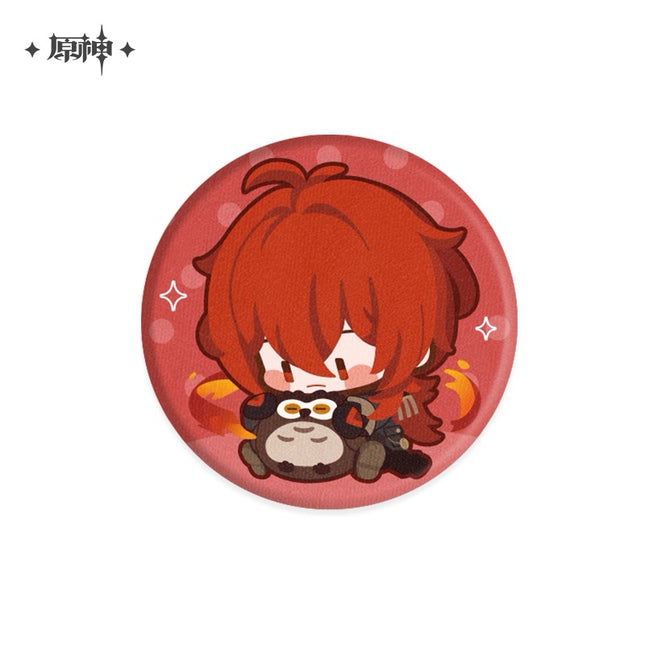 【Genshin Impact】Chibi Plush Badge - Diluc
