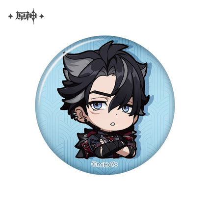 【Genshin Impact】Chibi Character Expression Sticker Badge-Wriothesley