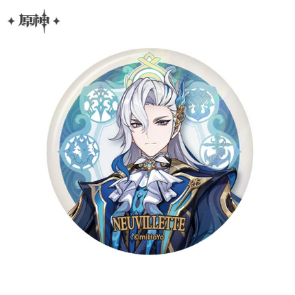 GI Court of Fontaine Themed Series Character Badge - Neuvillette