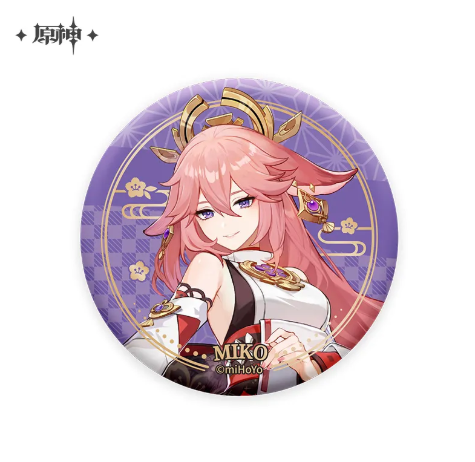 GI Genshin Impact Themed Series Character Badge (Inazuma) - Moonlight Amidst Dreams