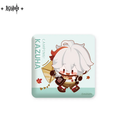 GI Go Camping! Series Square Badge - Kaedehara Kazuha
