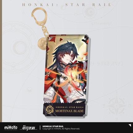 HSR Character Portrait Series Acrylic Keychain - Mortenax Blade
