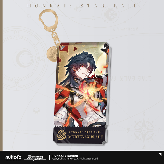 HSR Character Portrait Series Acrylic Keychain - Mortenax Blade