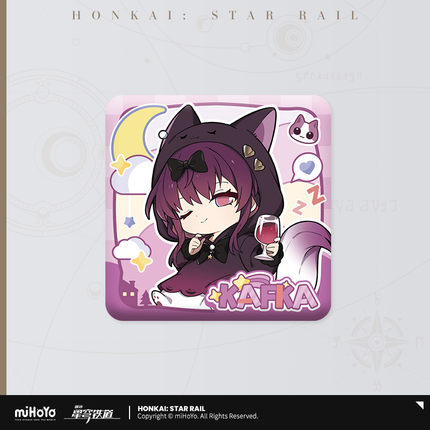 HSR Girls' Dorm Chibi Series Square Badge - Kafka
