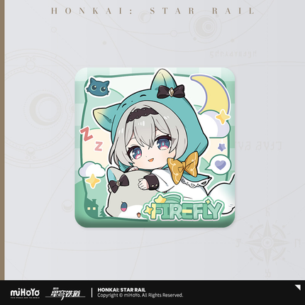 HSR Girls' Dorm Chibi Series Square Badge - Firefly