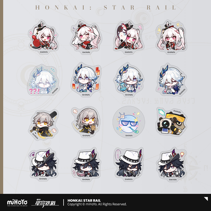 【Honkai: Star Rail】Pom-Pom Gallery Series Sticker Set
