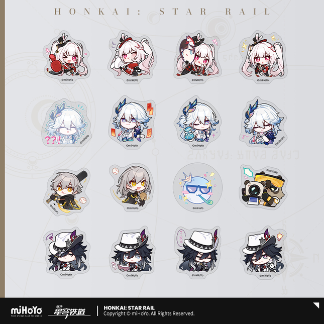 【Honkai: Star Rail】Pom-Pom Gallery Series Sticker Set