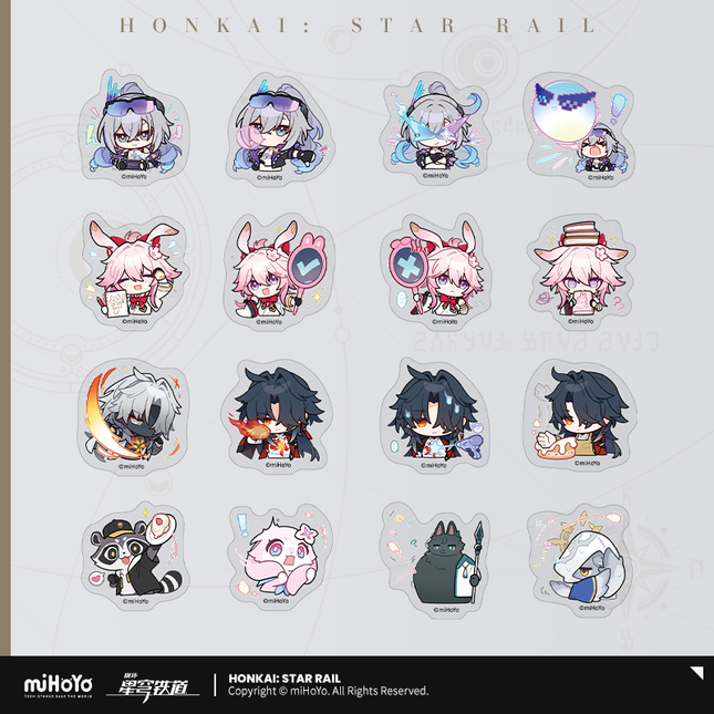 【Honkai: Star Rail】Pom-Pom Gallery Series Sticker Set