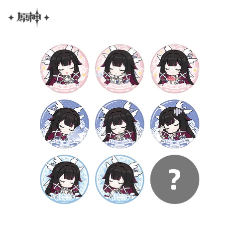 GI Blessing of the New Moon Series Chibi Character Badge (Complete Box of 8 + 1)