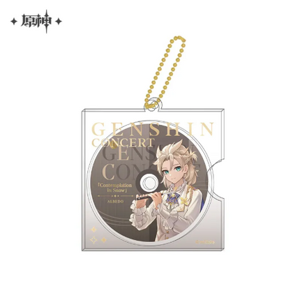 GI Genshin Concert 2023 Melodies Of An Endless Journey: Character CD-Style Keychain Charms-Albedo
