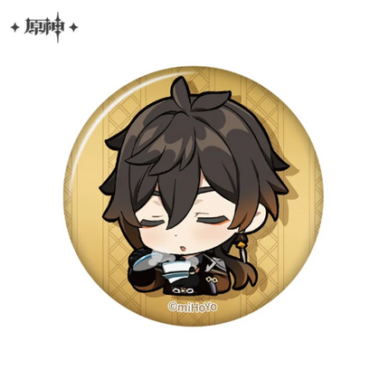 GI Chibi Emotes Series Tinplate Badge Vol. 15 - Zhongli