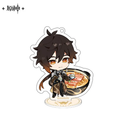 GI Delicious Party Themed Series Mini Character Acrylic Stand - Zhongli