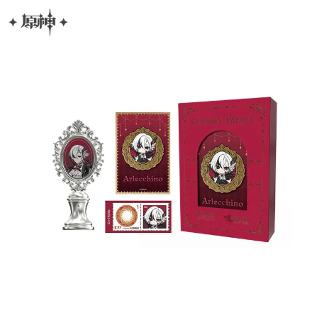 GI FES 2026 Series Wax Seal Stamp Gift Box - Arlecchino