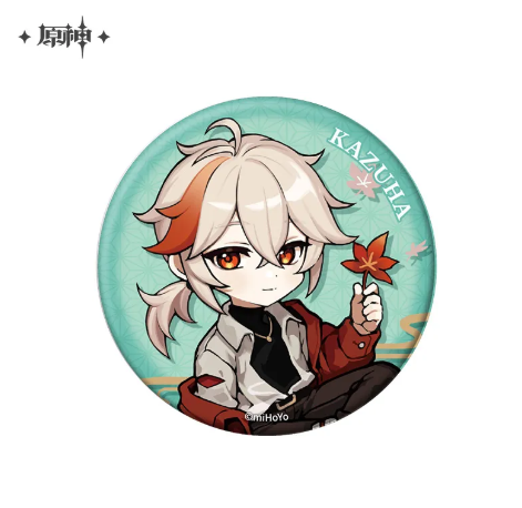GI Field Trip Themed Series Chibi Badge - Kaedehara Kazuha