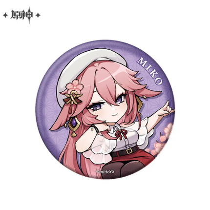 GI Field Trip Themed Series Chibi Character Badge - Yae Miko