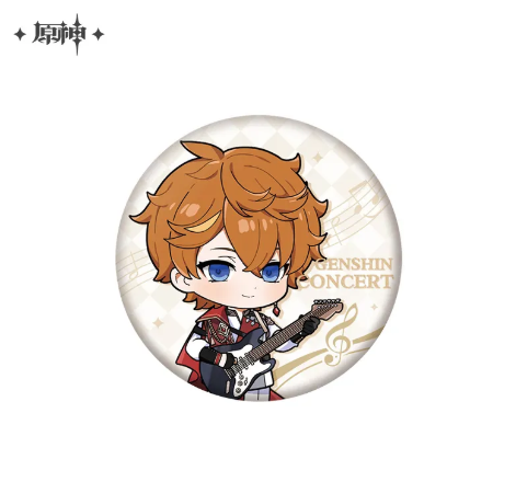 GI Melodies of an Endless Journey Series character Chibi badge-Tartaglia