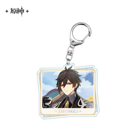 GI Character Teaser Series Acrylic Keychain - Zhongli