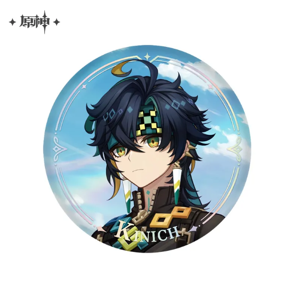 GI Character Teaser Series Tinplate Badge - Kinich