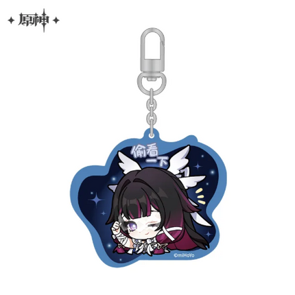 GI Chibi Emotes Series Acrylic keychain - Columbina