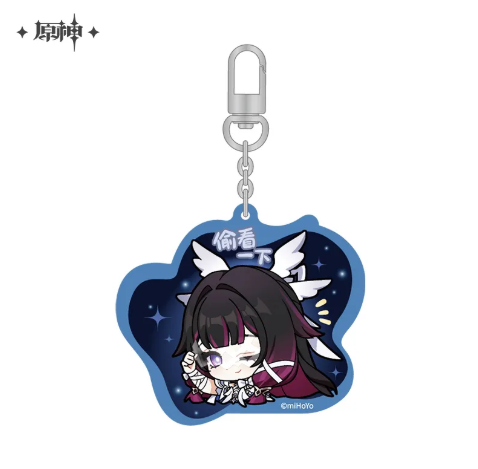 GI Chibi Emotes Series Acrylic keychain - Columbina