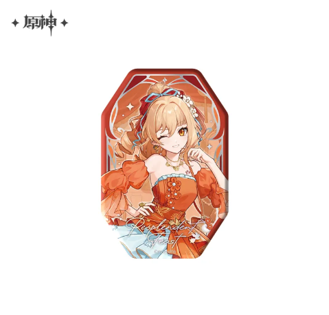 GI Resplendent Feast Series Embossed Reflective Badge - Yoimiya