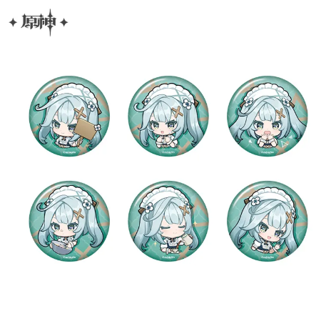 GI Sumeru Themed Coffee Series Chibi Tinplate Badges - Faruzan: Single Pull