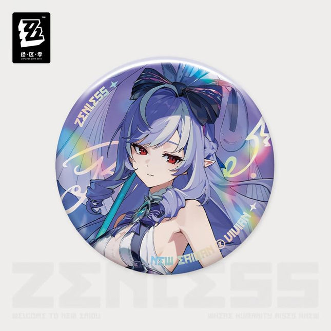 ZZZ Ridu Fashion Series - Tinplate Badge - Vivian Pondside Iris