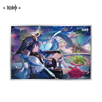 GI Genshin Impact Themed Series Acrylic Bordered Poster - Cool Summer!Wonderland? Grand Mystery!