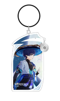 GI Genshin Impact Themed Series Acrylic Stand Keychain - A Traveler on a Winter's Night - Wanderer