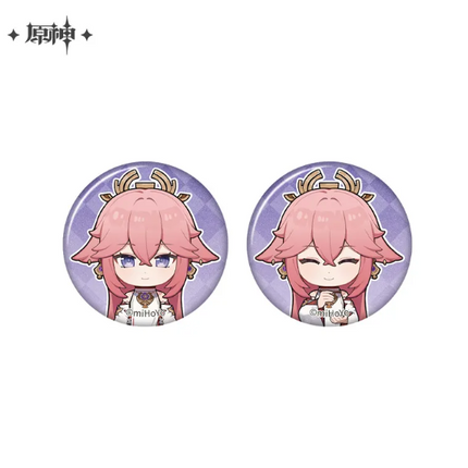 GI Photo Memories of Beautiful Moments Series Character Mini Badge Set - Yae Miko