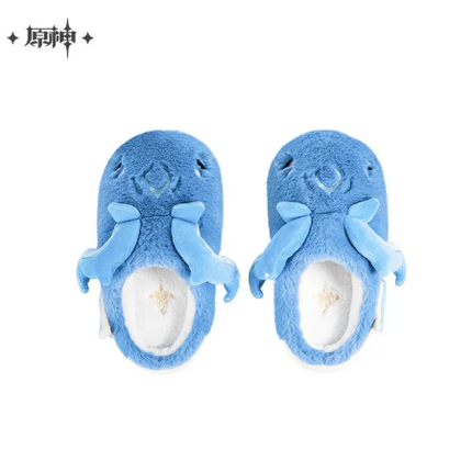GI Genshin Impact Neuvillette Impression Fluffy Home Slippers -Size S