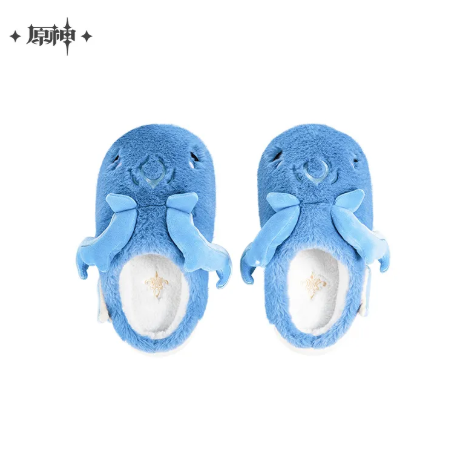 GI Genshin Impact Neuvillette Impression Fluffy Home Slippers -Size S